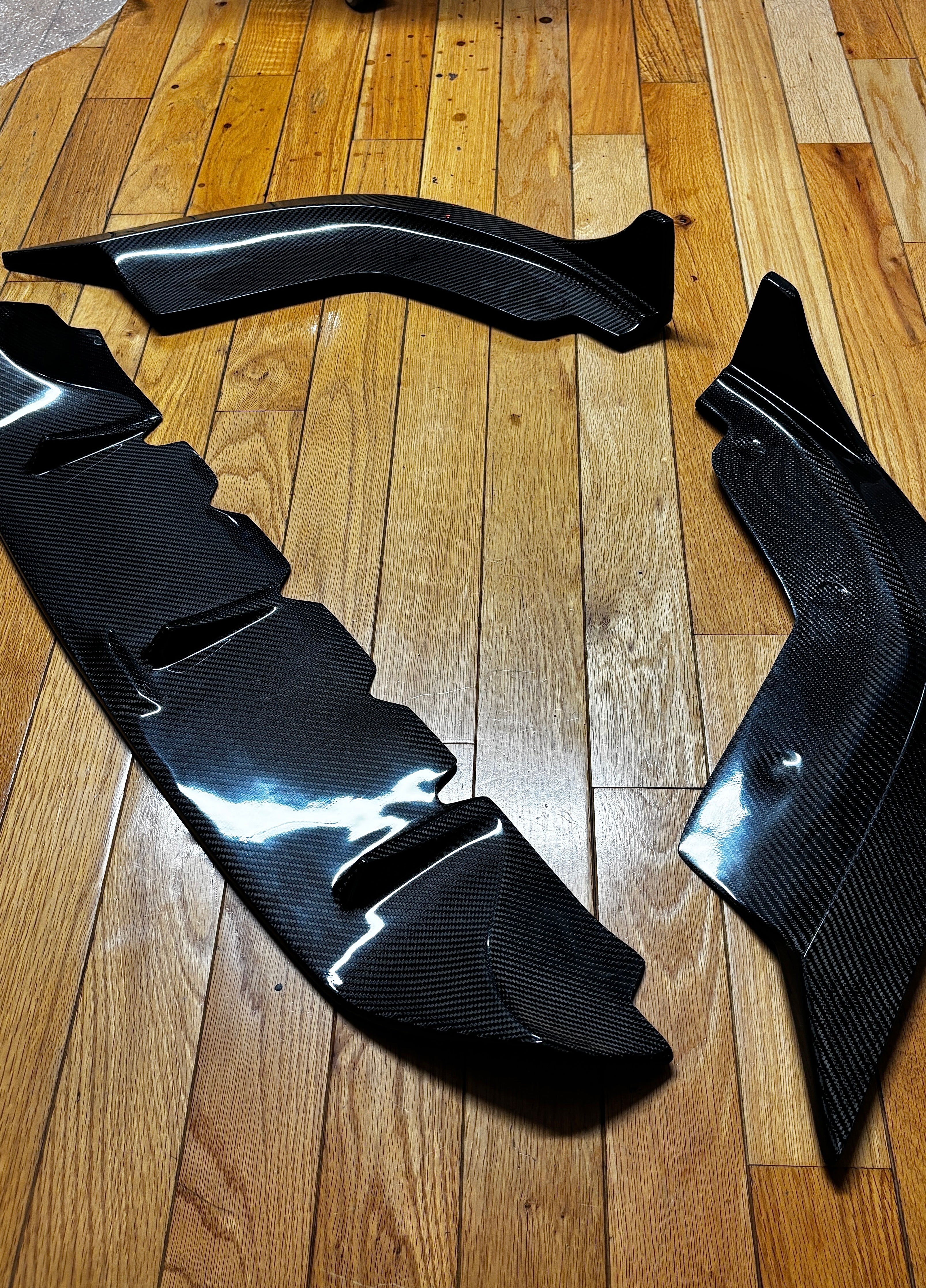 BMW G20 G21 Carbon Fiber Front Lip TAKD Style Pre Facelift 19-22 M Sport