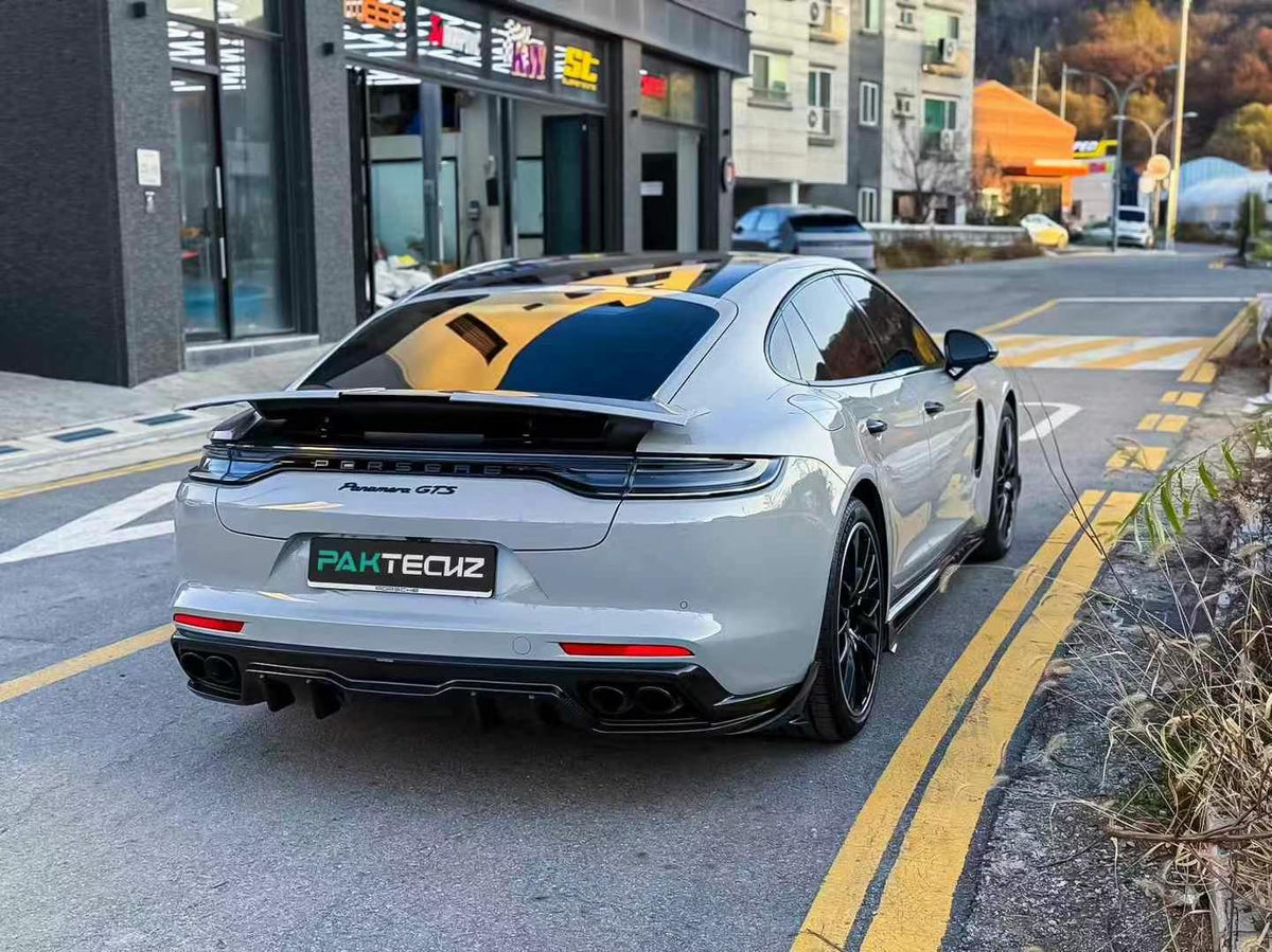 Porsche Panamera Carbon Fiber Rear Diffuser 2017-23 Paktechz 971 971.2