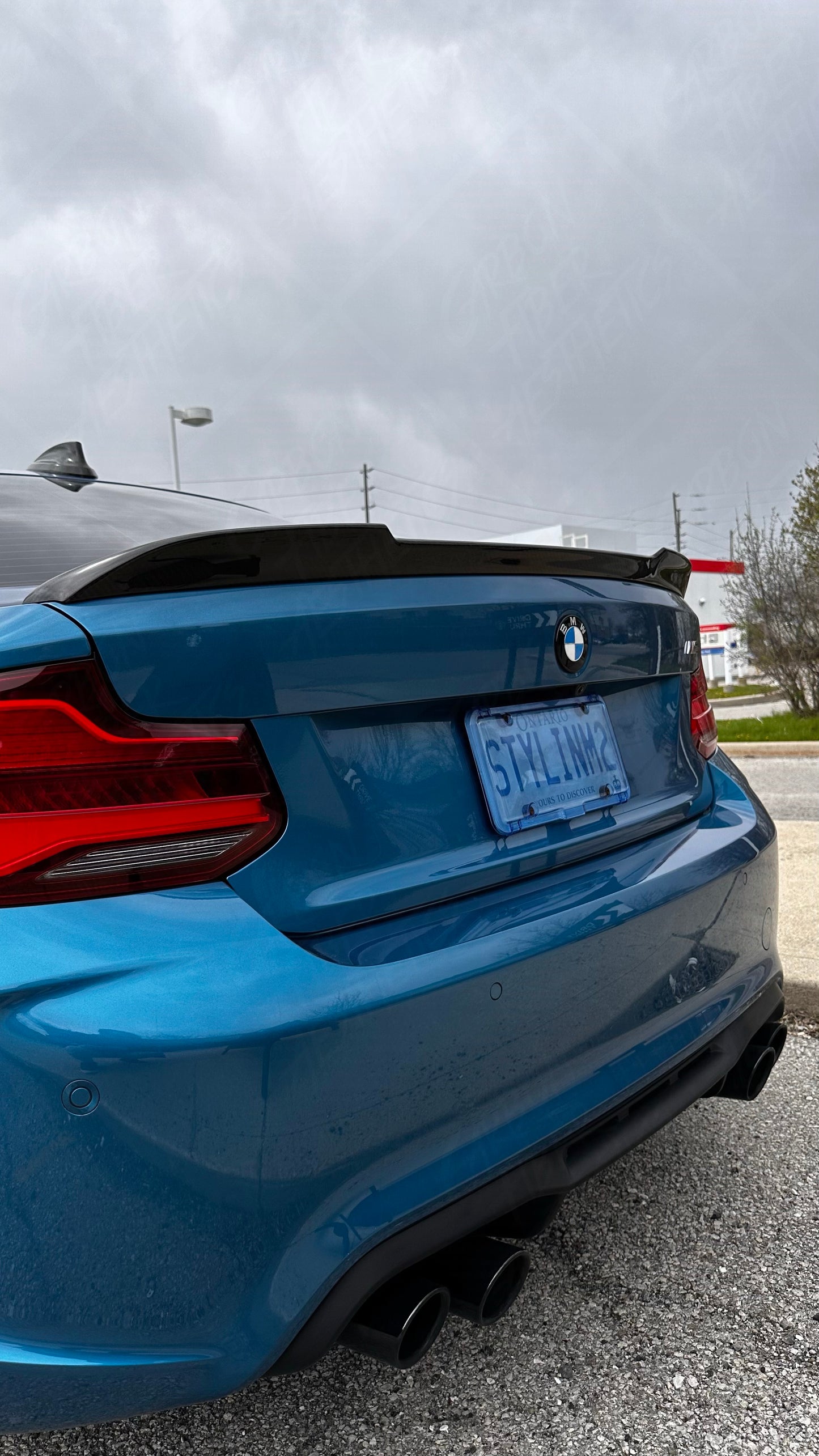 BMW F87 M2 M2C F22 2 Series Dry Carbon Fiber CS Style Trunk Spoiler