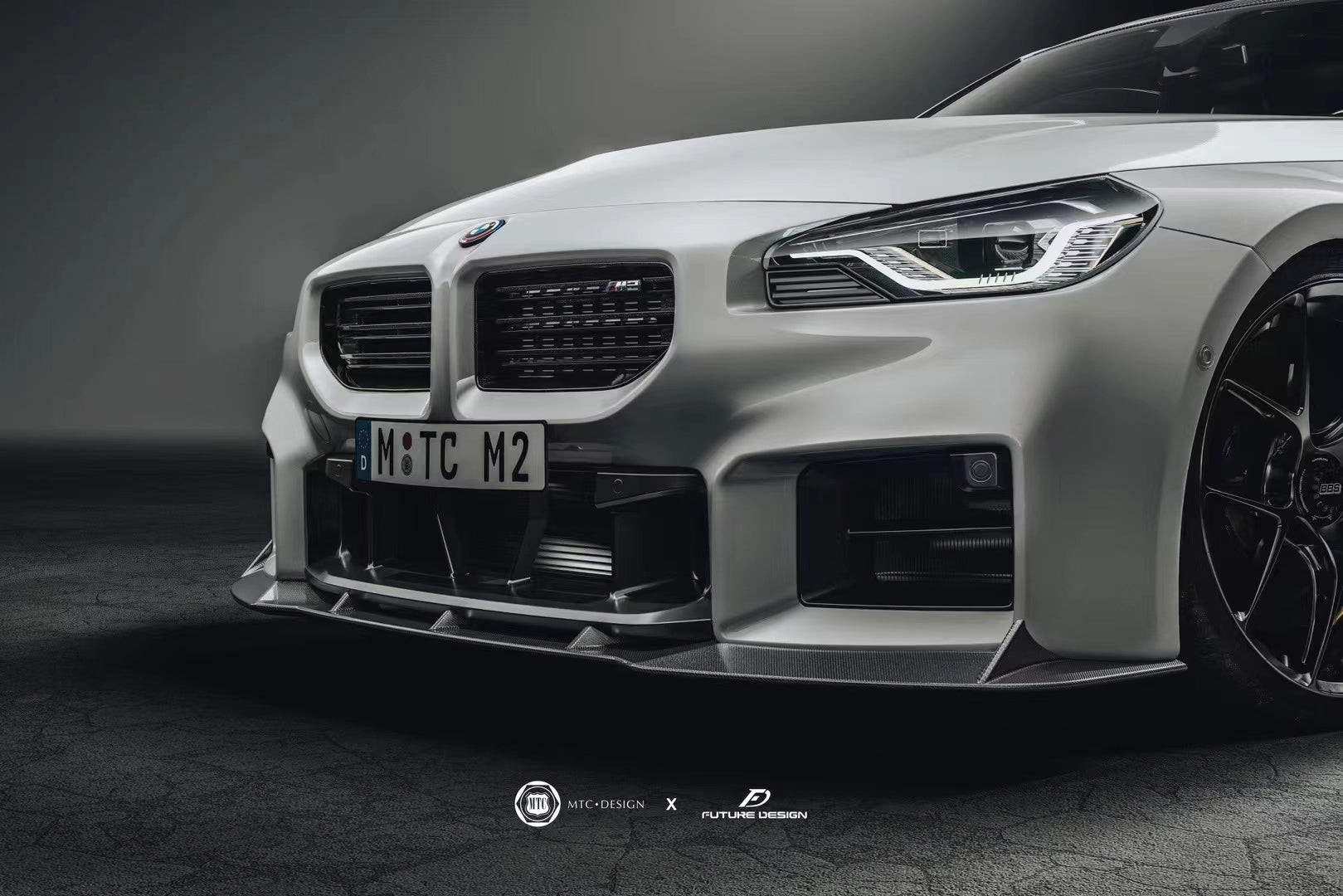 BMW 2023+ G87 M2 Carbon Fiber Front Lip Future Design V1
