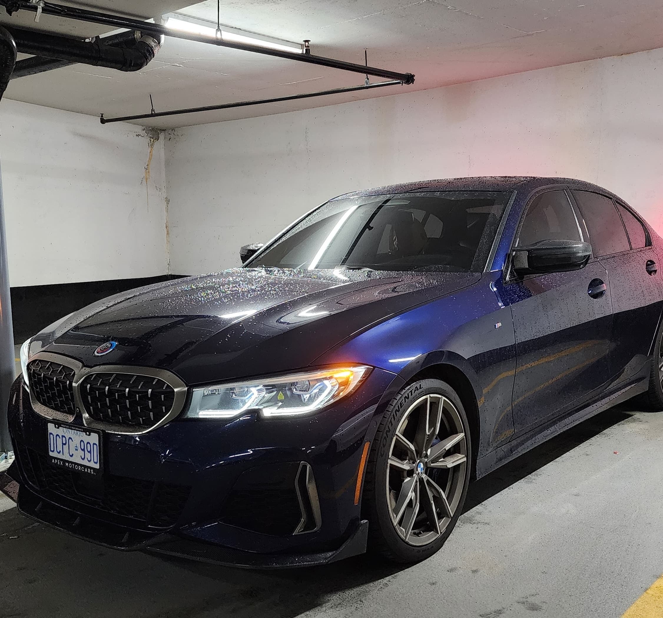 BMW G20 G21 Carbon Fiber Front Lip TAKD Style Pre Facelift 19-22 M Sport