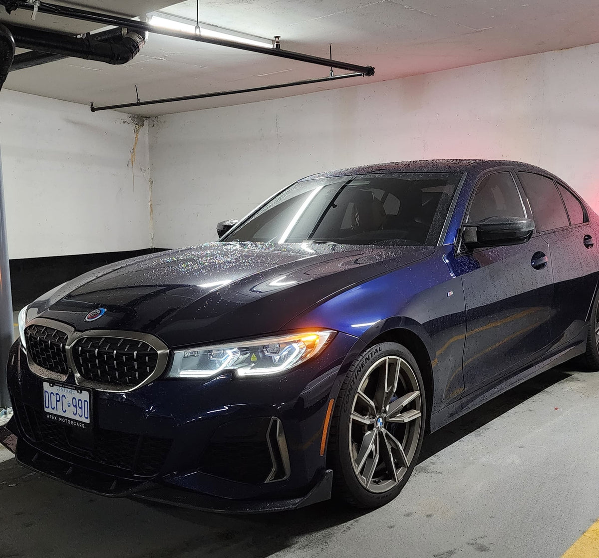 BMW G20 G21 Carbon Fiber Front Lip TAKD Style Pre Facelift 19-22 M Sport