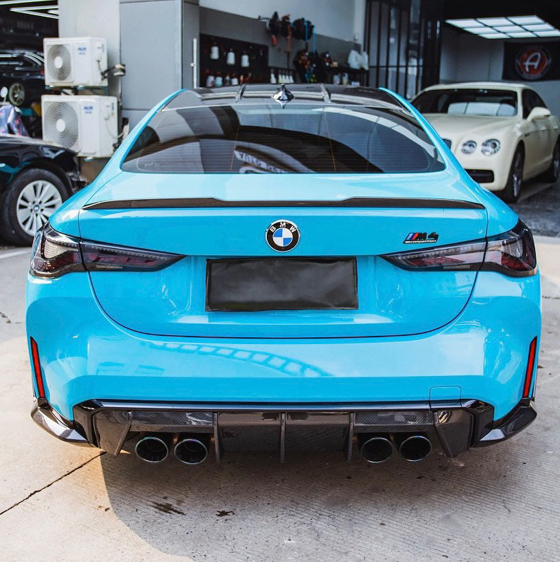 BMW M3 M4 Carbon Fiber MP Style Rear Diffuser 2021-26 G80 G81 G82 G83