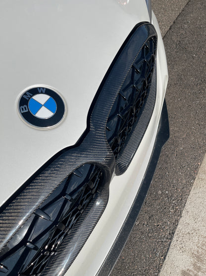 BMW G20 G21 Carbon Fiber Grille Diamond Mesh 3 Series 19-22 Pre Lci