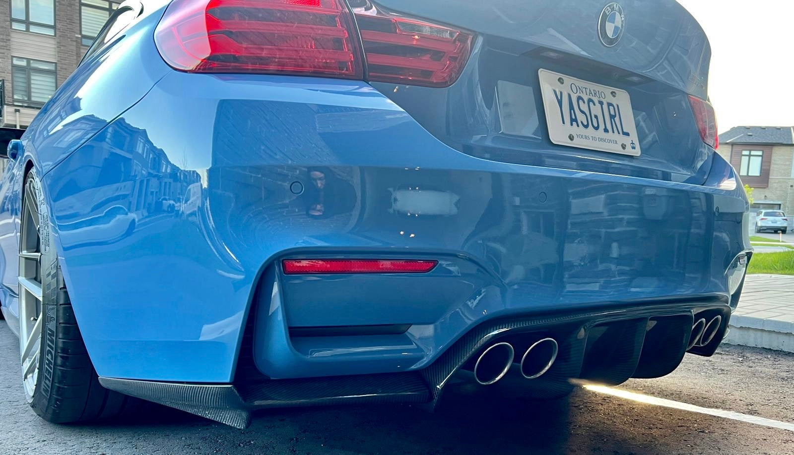 BMW M3 M4 Carbon Fiber Rear Diffuser F80 F82 F83 Vorsteiner Style