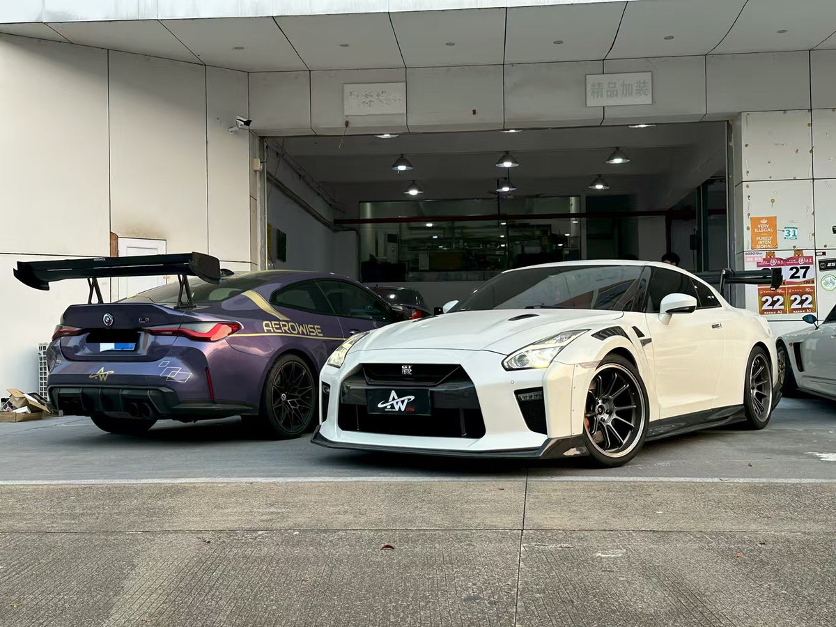 Nissan GTR R35 Aerowise DRS Carbon Fiber Wing Spoiler 2008-2025