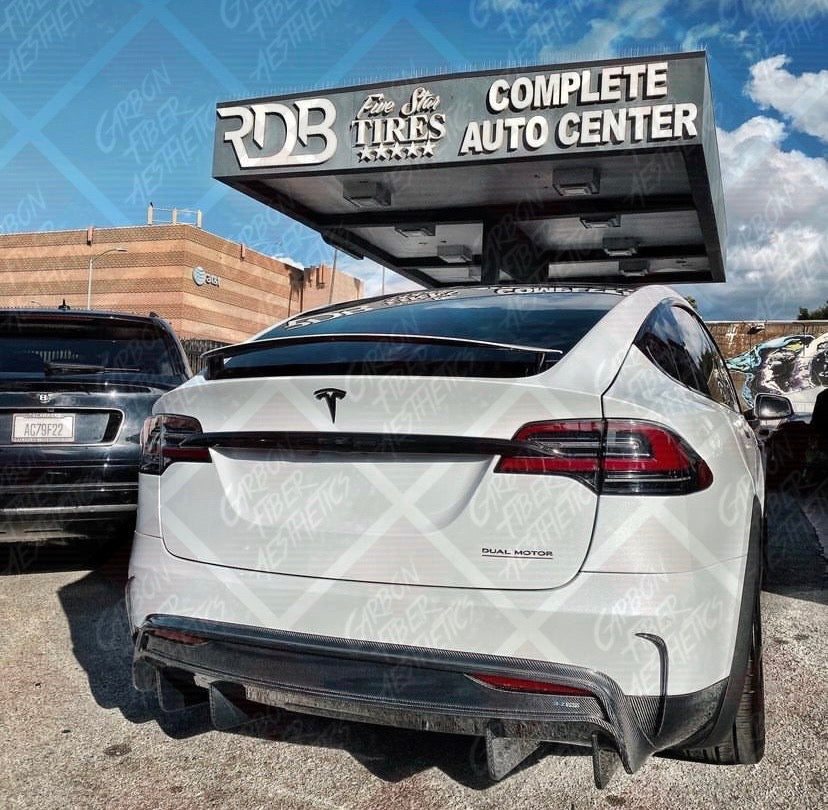 Tesla Model X Carbon Fiber RZ Style Aero Kit