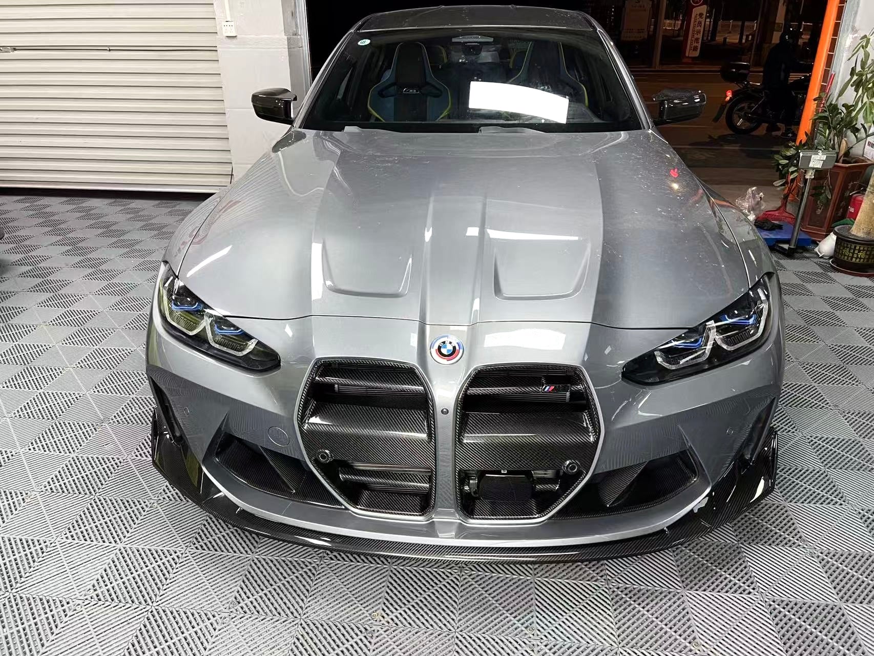 BMW M3 M4 Carbon Fiber CSL Style Front Lip 2021-2026 G80 G81 G82 G83