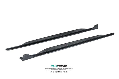 Bas de caisse en fibre de carbone Paktechz Design pour Audi RS6, RS7 et C8 
