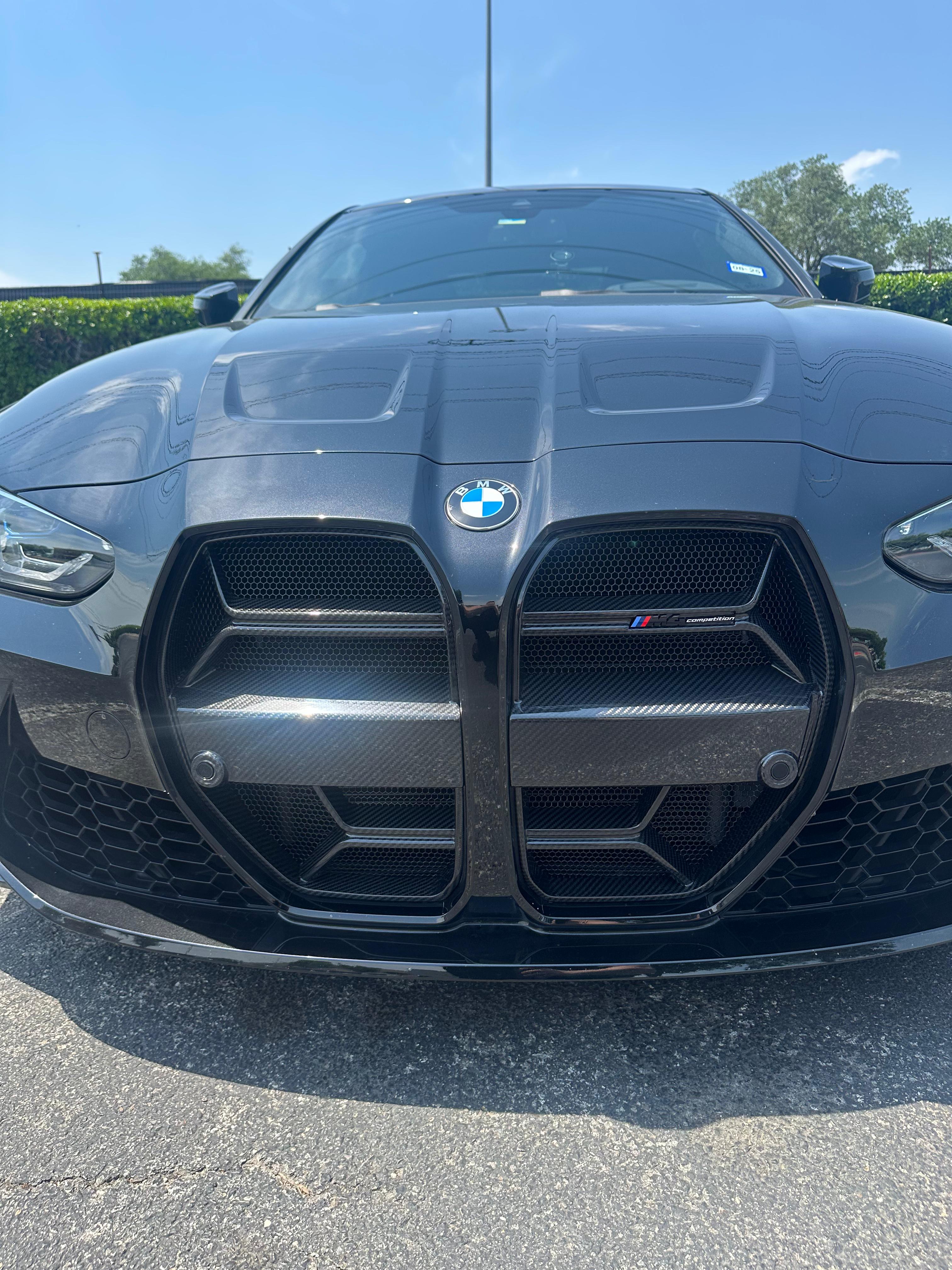 BMW M3 M4 Carbon Fiber CSL Style Front Grille 2021-26 G80 G81 G82 G83