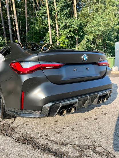 BMW M3 M4 Carbon Fiber MP Style Rear Diffuser 2021-26 G80 G81 G82 G83