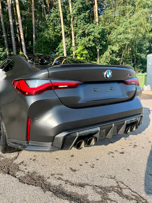 BMW M3 M4 Carbon Fiber MP Style Rear Diffuser 2021-26 G80 G81 G82 G83