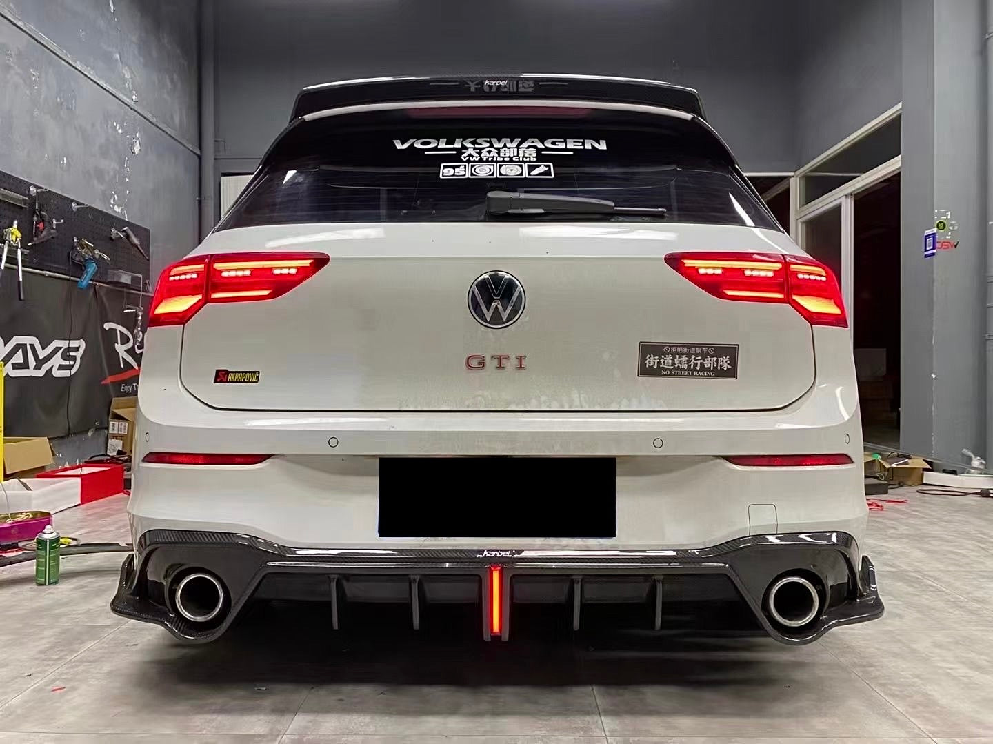 Volkswagen Golf MK8/8.5 Carbon Fiber Rear Diffuser Karbel Design 2020+