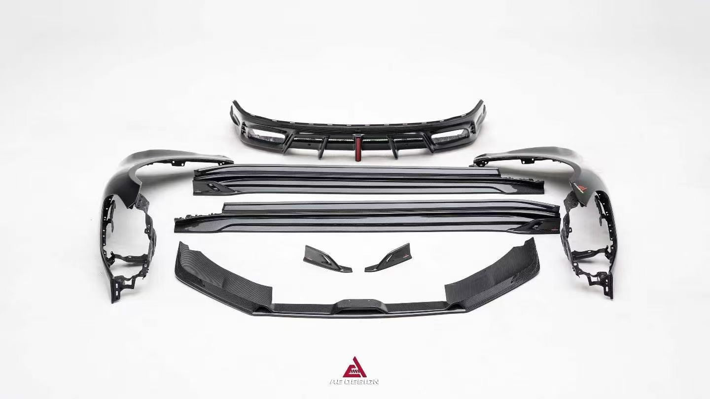Porsche Panamera 976 Carbon Fiber Front Lip AE Design 2024-2026