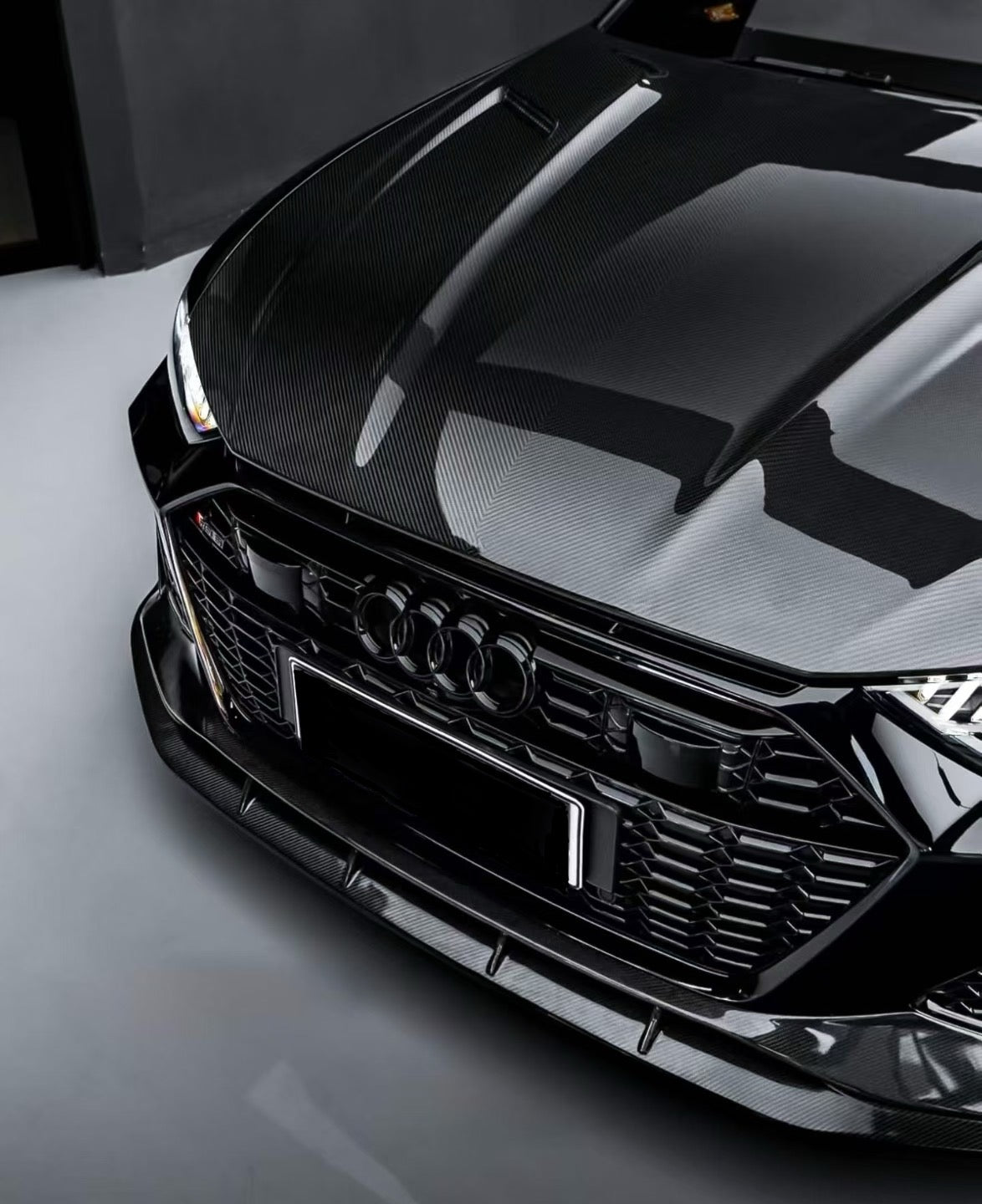 Audi RS6 C8 Paktechz Design Carbon Fiber Hood 2019-2026 Vented Edition