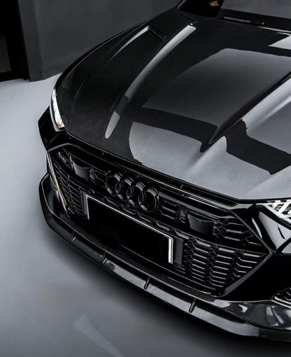 Audi RS6 C8 Paktechz Design Carbon Fiber Hood 2019-2026 Vented Edition
