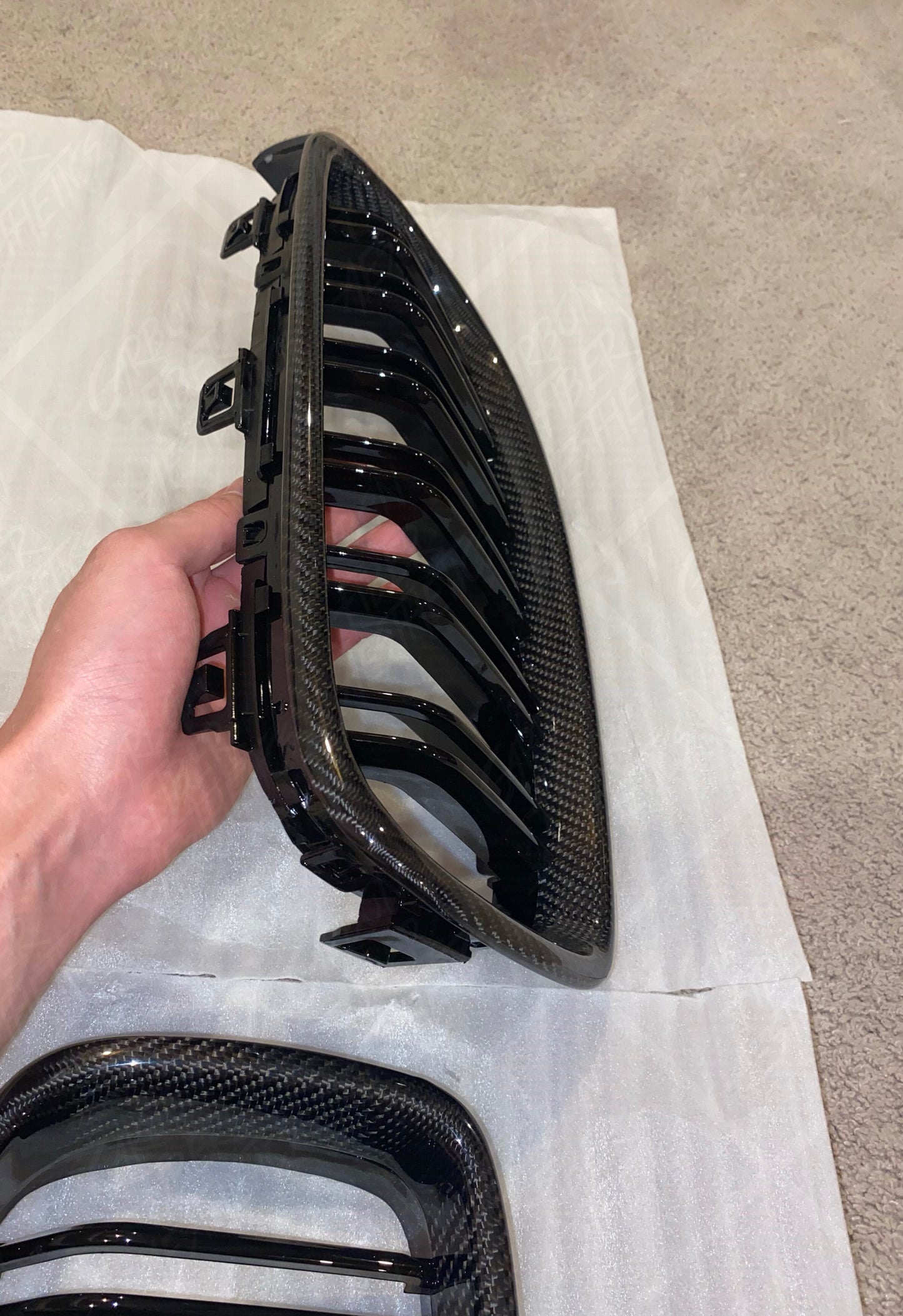 BMW F80 M3 F82 M4 F83 M4/4 Series Carbon Fiber Front Grilles 2014-2020