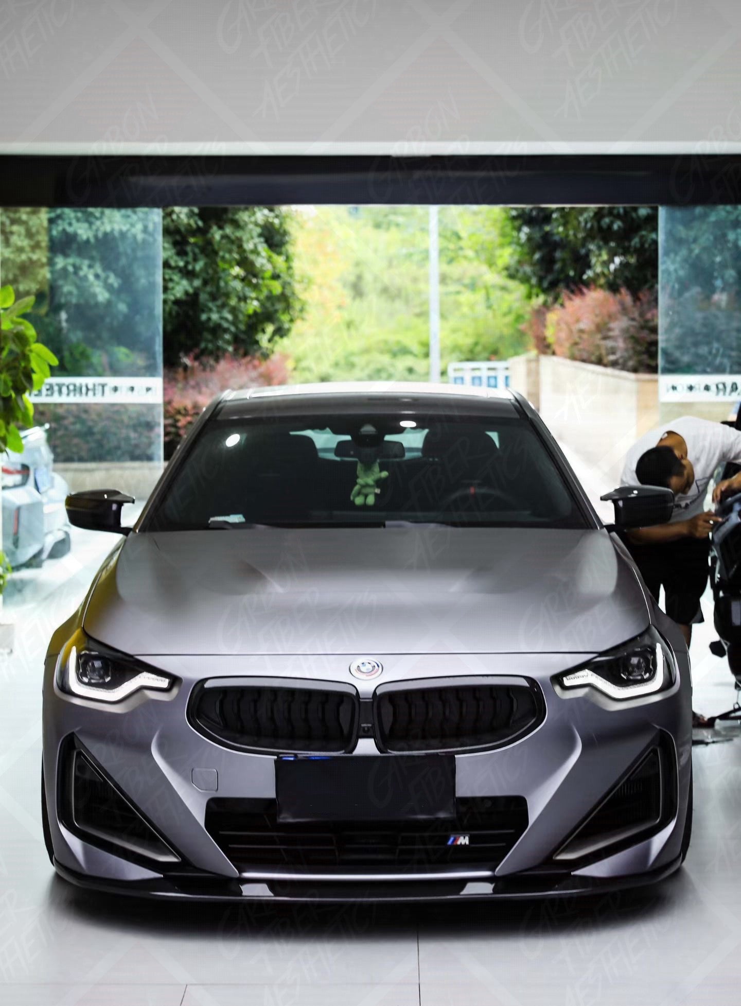 BMW 2 Series G42 M240 230 Dry Carbon Fiber Front lip 3D Style 2021+