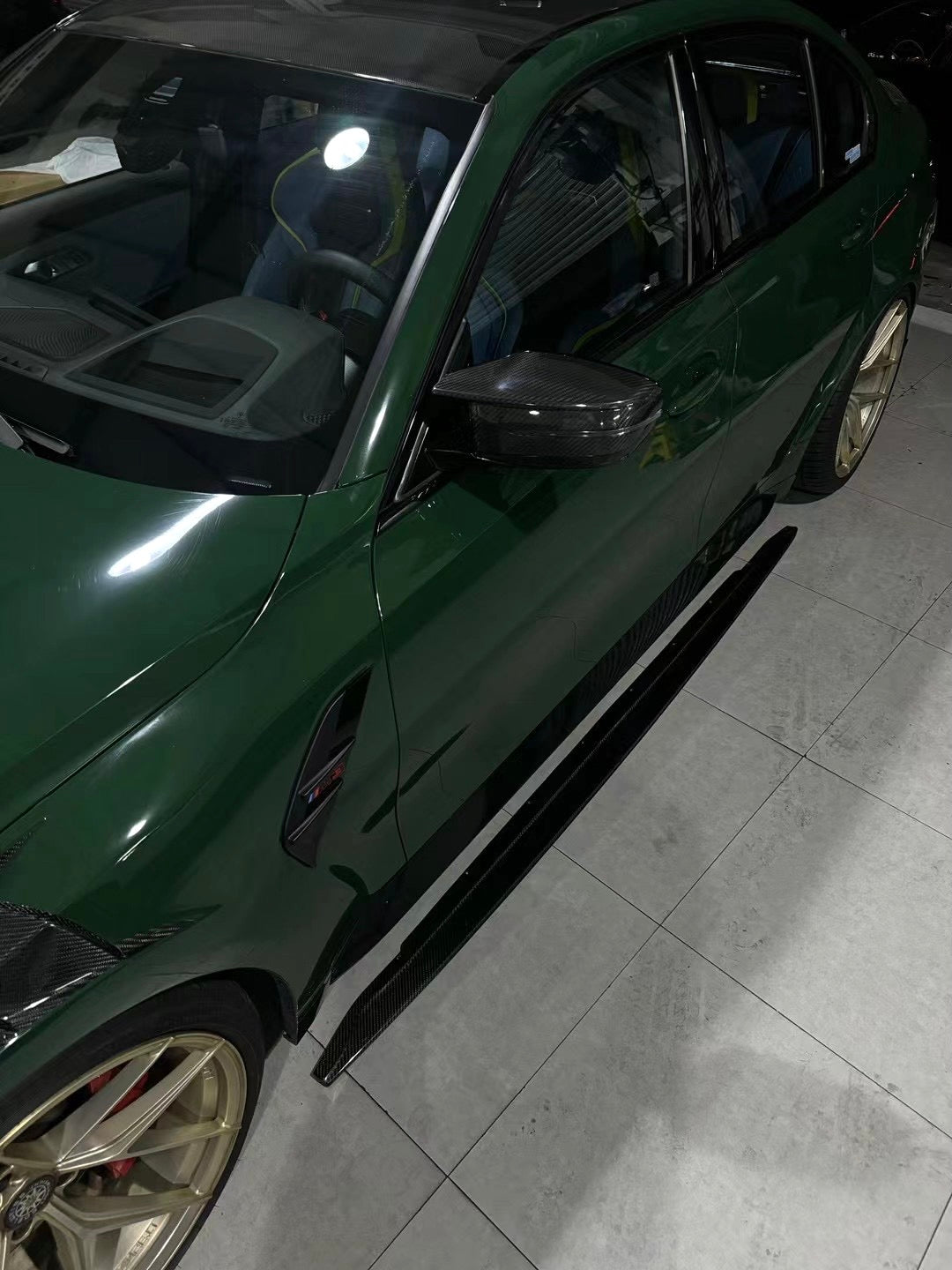 BMW M3 M4 Carbon Fiber MHC Style Side Skirts 2021–2026 G80 G81 G82 G83