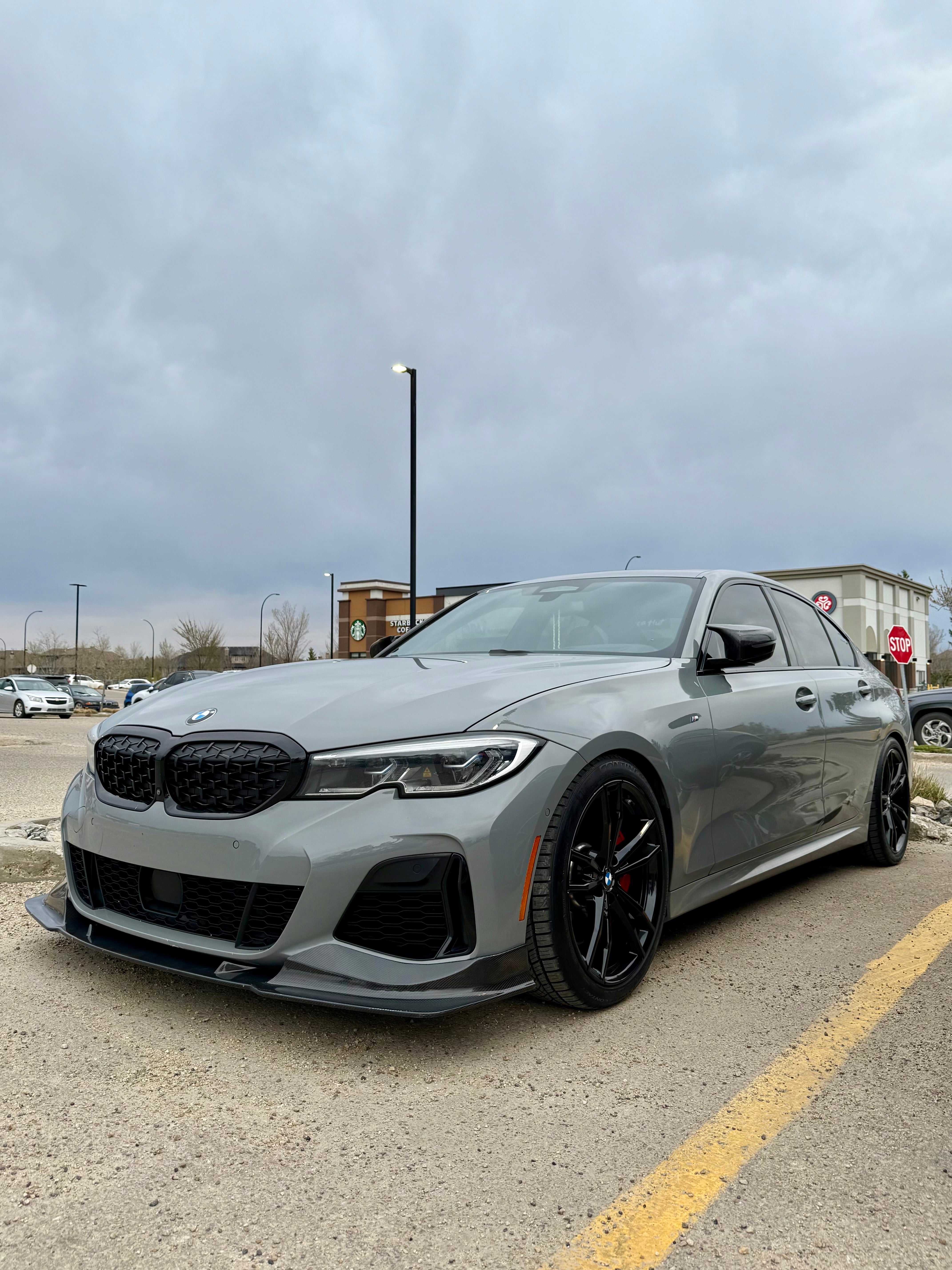 BMW G20 G21 Carbon Fiber Front Lip CMST Style Pre Facelift 19-22 M Sport