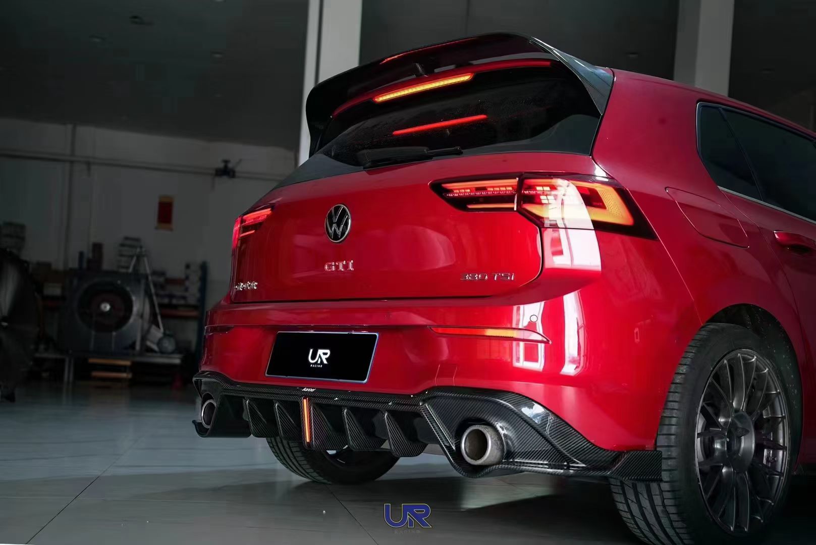 Volkswagen Golf MK8/8.5 Carbon Fiber Rear Diffuser Karbel Design 2020+
