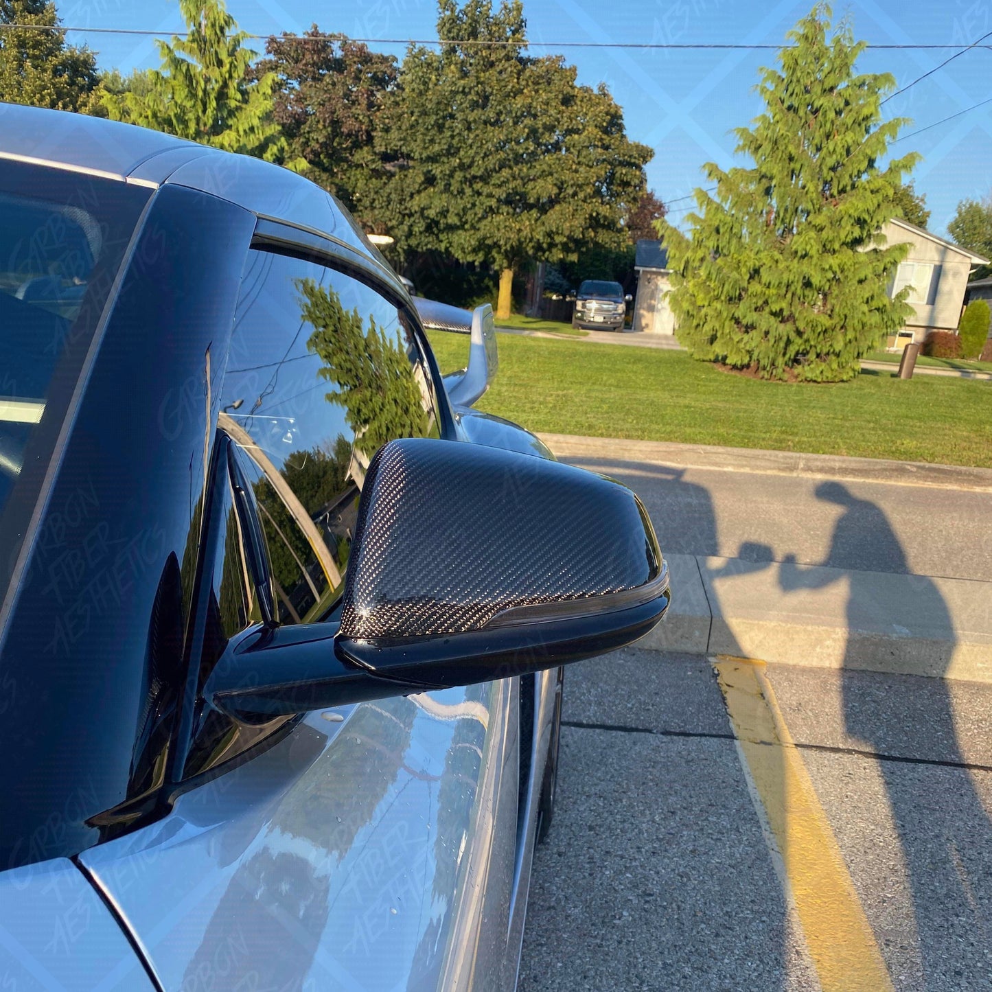 Toyota Supra A90 A91 MK5 Carbon Fiber Mirror Caps OEM Style