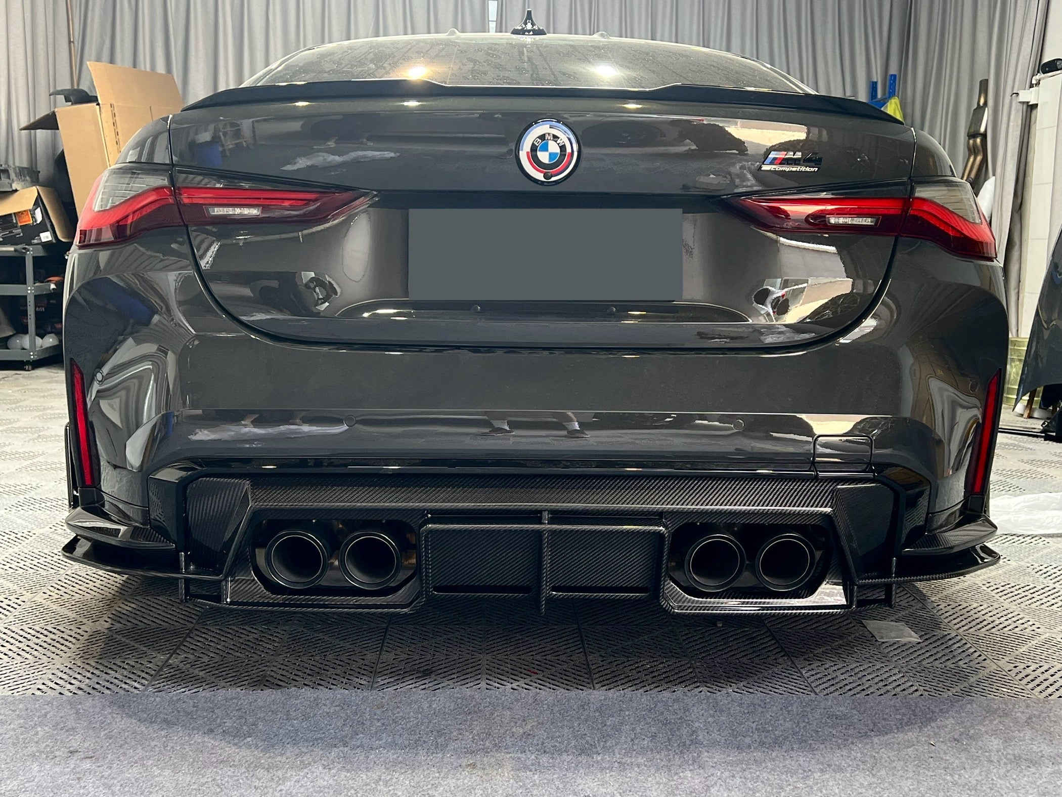 BMW M3 M4 Carbon Fiber PSM Style Rear Diffuser 2021-26 G80 G81 G82 G83
