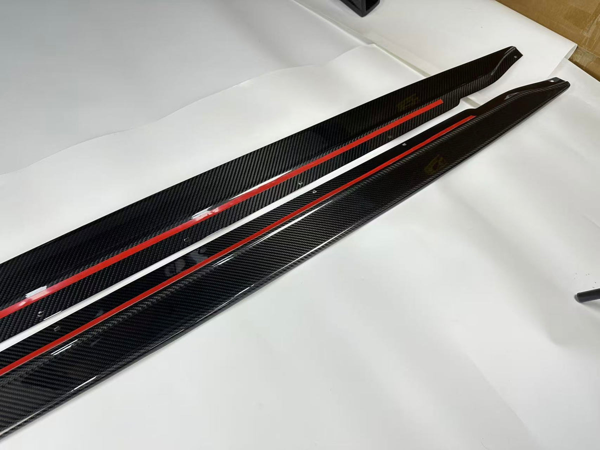 BMW M3 M4 Carbon Fiber MHC Style Side Skirts 2021–2026 G80 G81 G82 G83