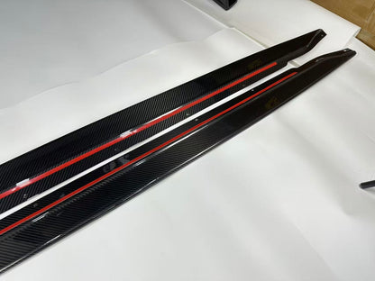 BMW M3 M4 Carbon Fiber MHC Style Side Skirts 2021–2026 G80 G81 G82 G83