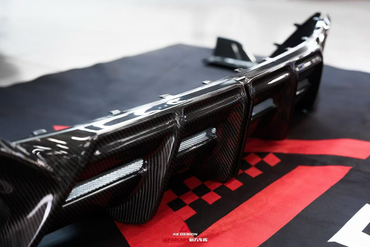 Audi B9.5 RS5 Carbon Fiber Rear Diffuser/Canards AE Design 2020-2025
