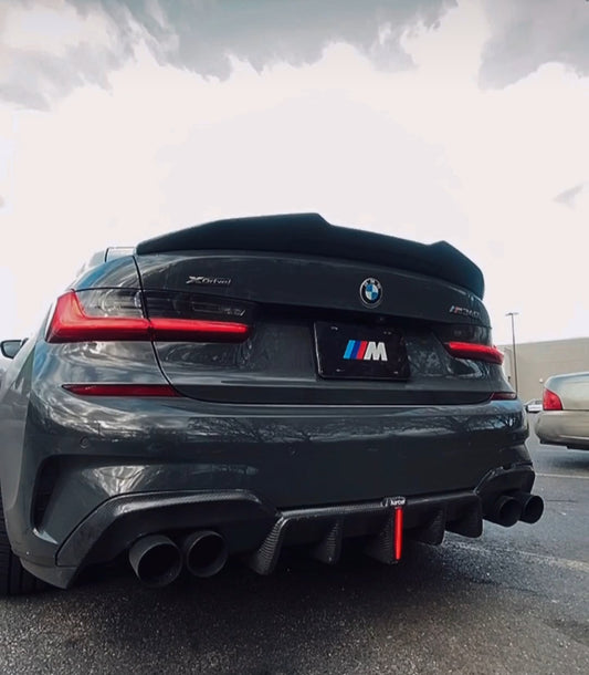 BMW G20 3 Series Karbel Design Dry Carbon Fiber Rear Diffuser 2019 - 2023 M340 330 Pre Lci