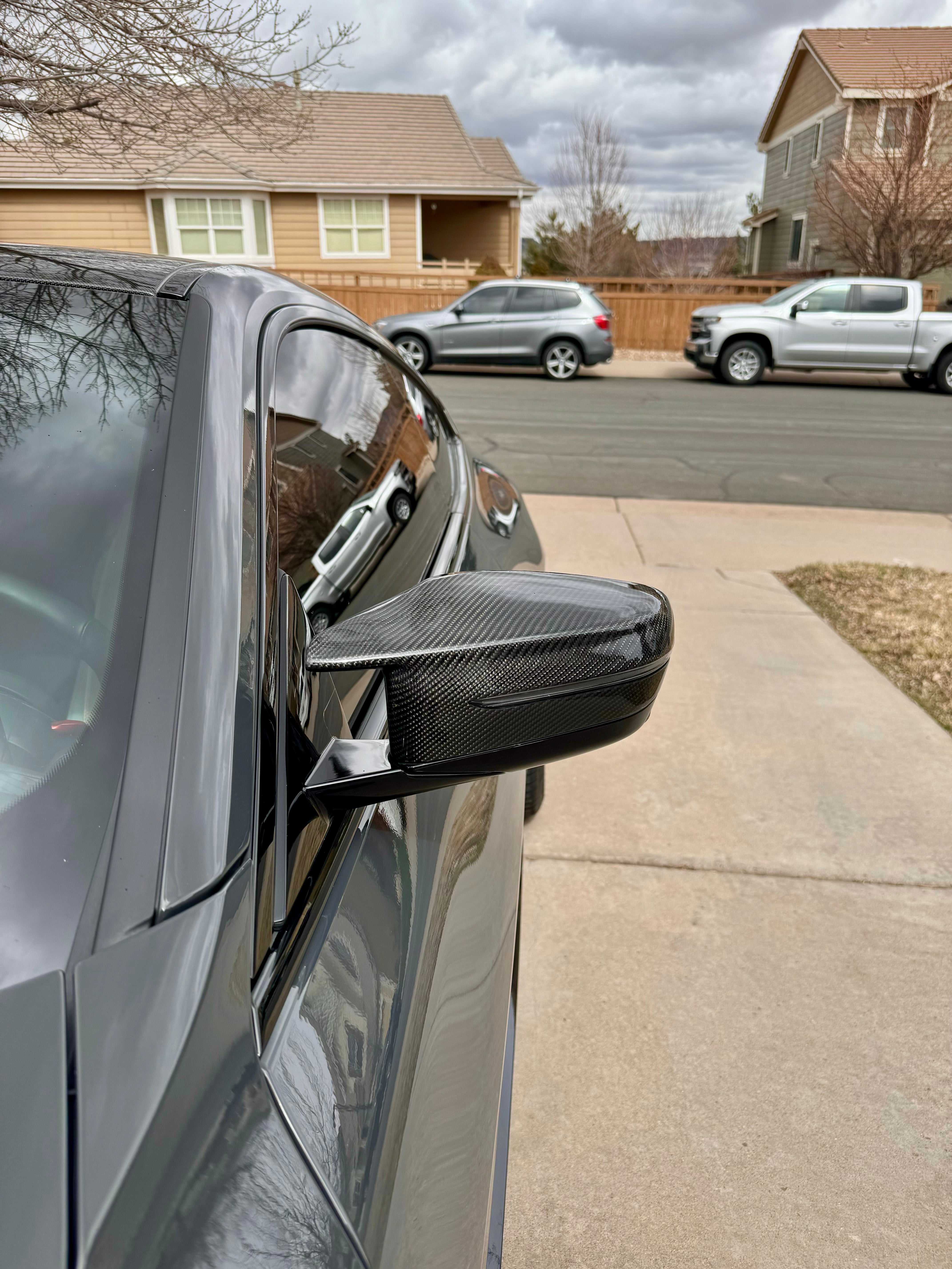 BMW M3 M4 Carbon Fiber Mirror Caps 2021-26 G80 G81 G82 G83
