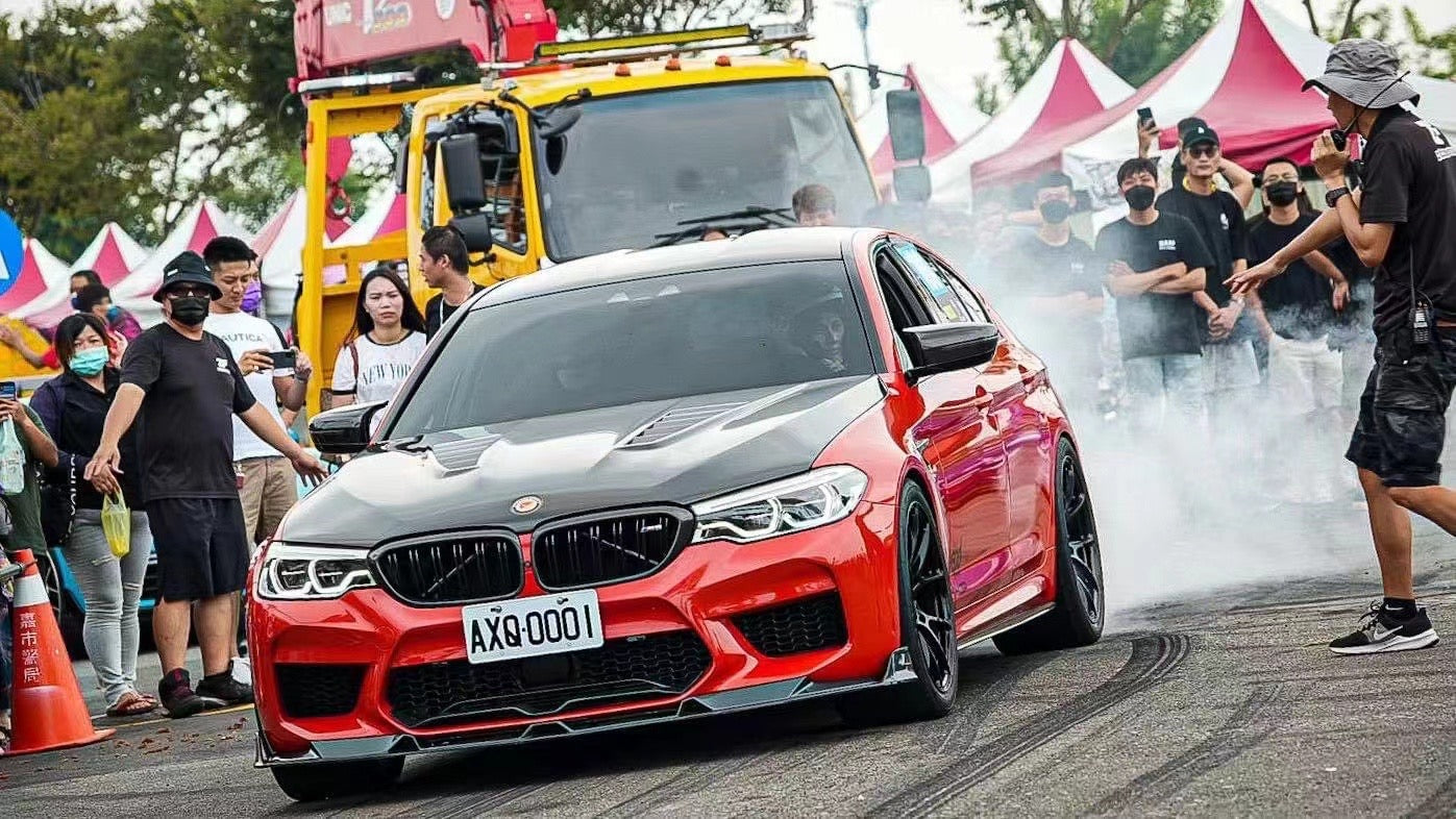 BMW F90 M5/M5C Pre Facelift 2018-2020 Armorextend Style Carbon Fiber Front Lip