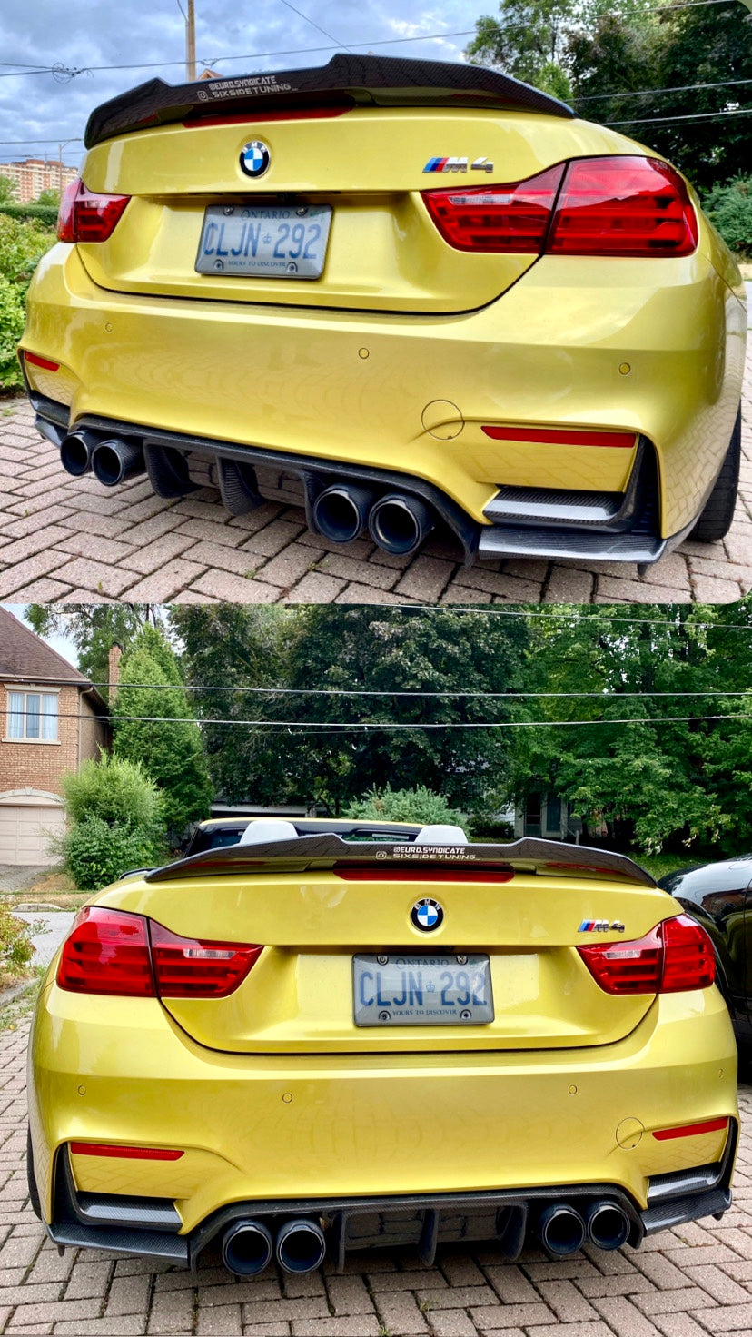 BMW M3 M4 Carbon Fiber Rear Diffuser F80 F82 F83 Vorsteiner Style