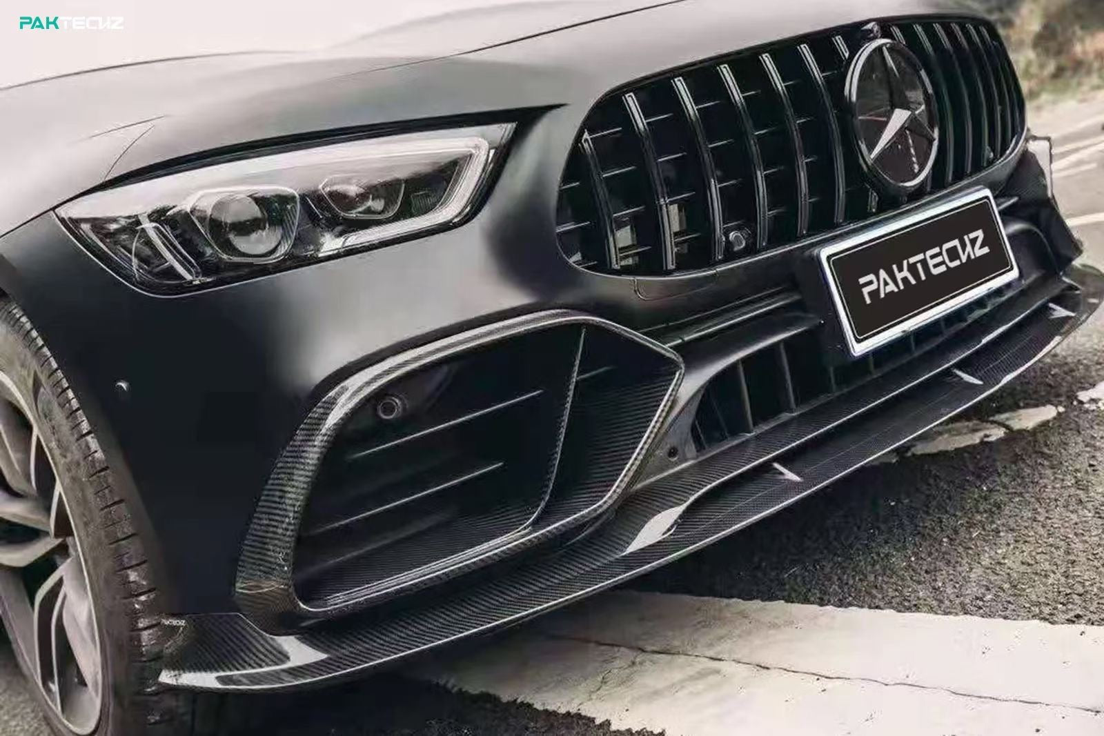 Mercedes Benz GT43/50/53 Carbon Fiber Front Lip X290 Paktechz 2019-24