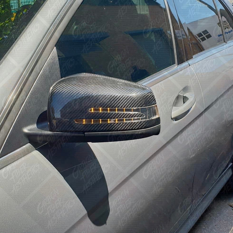 Mercedes Benz W204 C Class Carbon Fiber Mirror Caps ( Facelift )