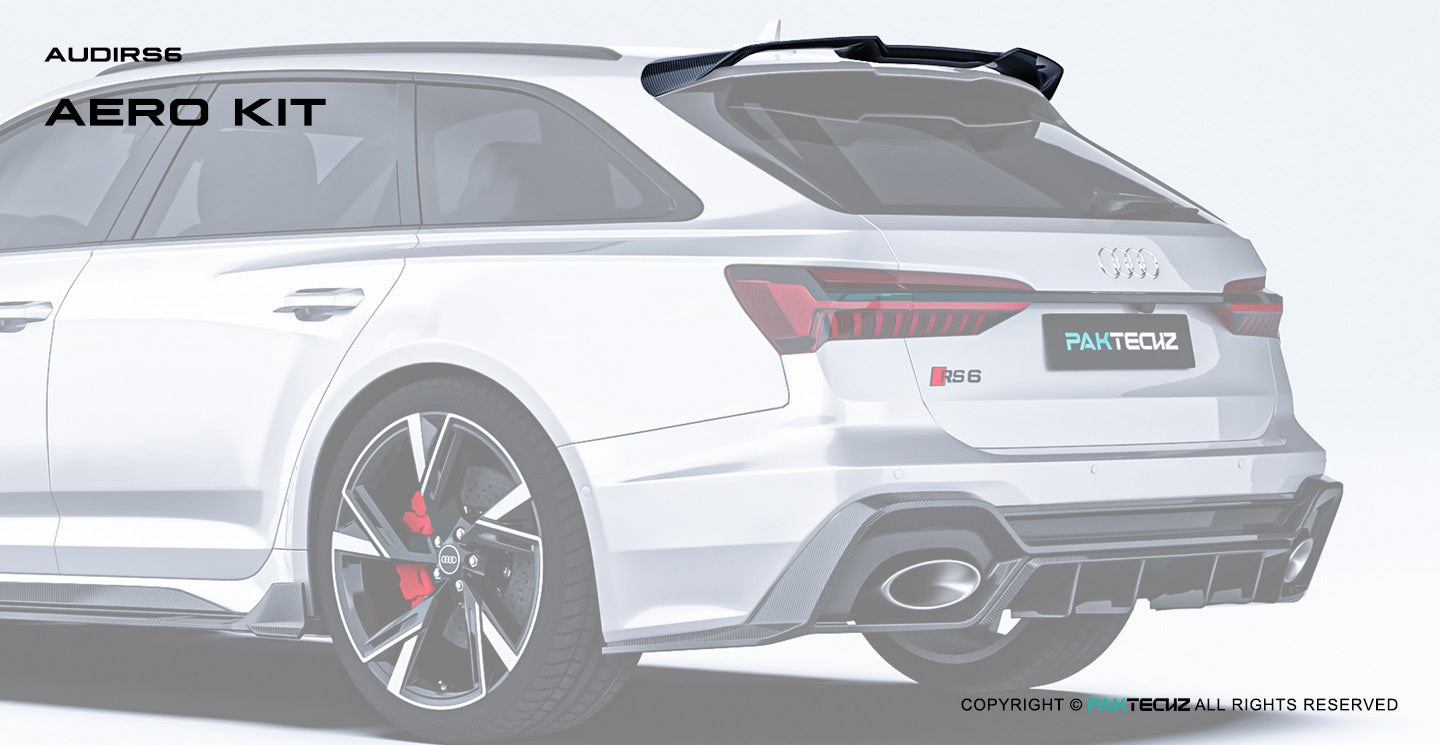 Audi RS6 C8 Paktechz Design Carbon Fiber Roof Spoiler/Wing 2019-2026