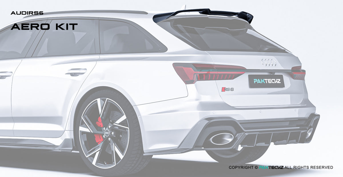 Audi RS6 C8 Paktechz Design Carbon Fiber Roof Spoiler/Wing 2019-2026