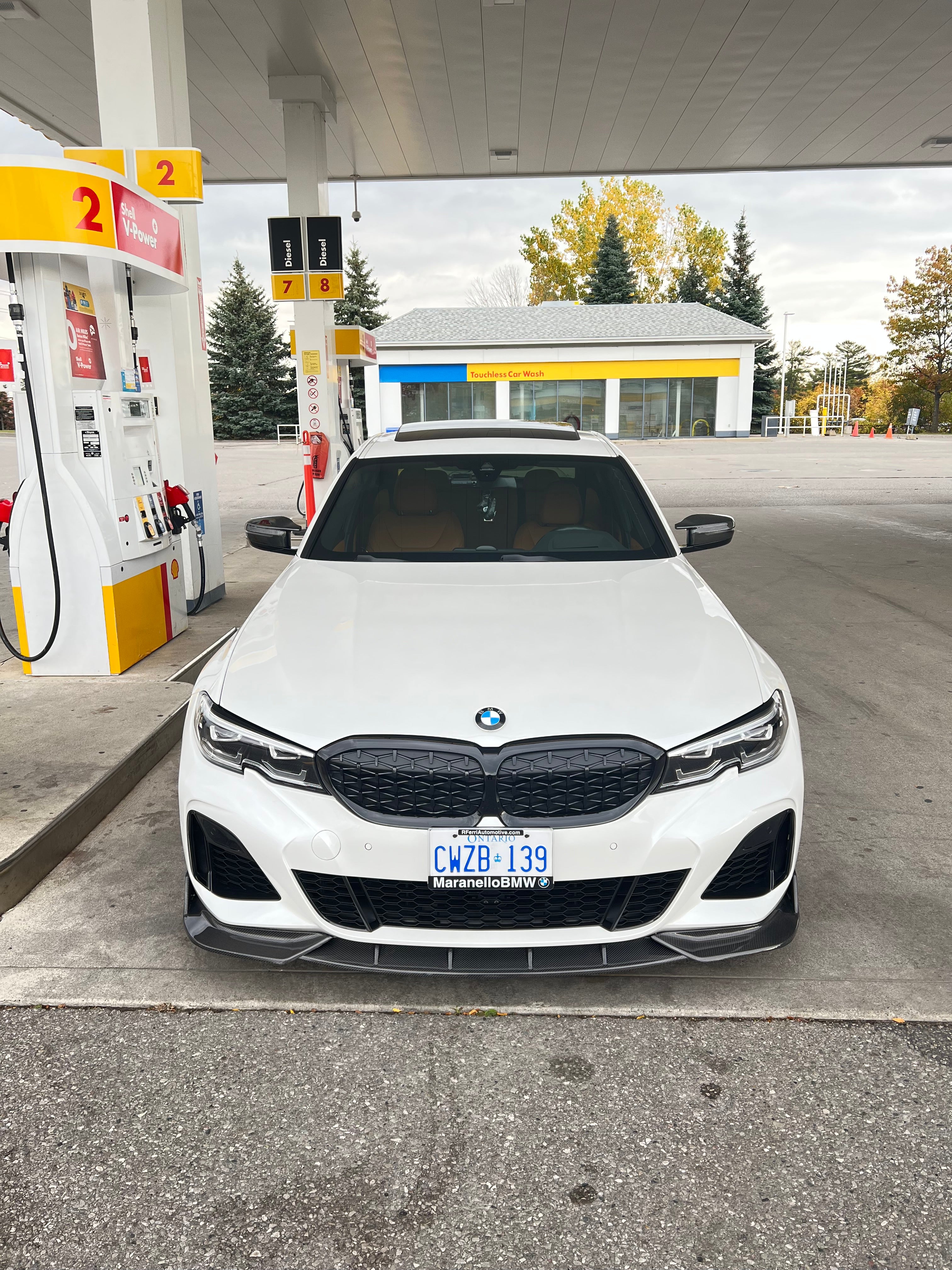 BMW G20 G21 M Sport Carbon Fiber Front Lip FD Style Pre Facelift 19-22