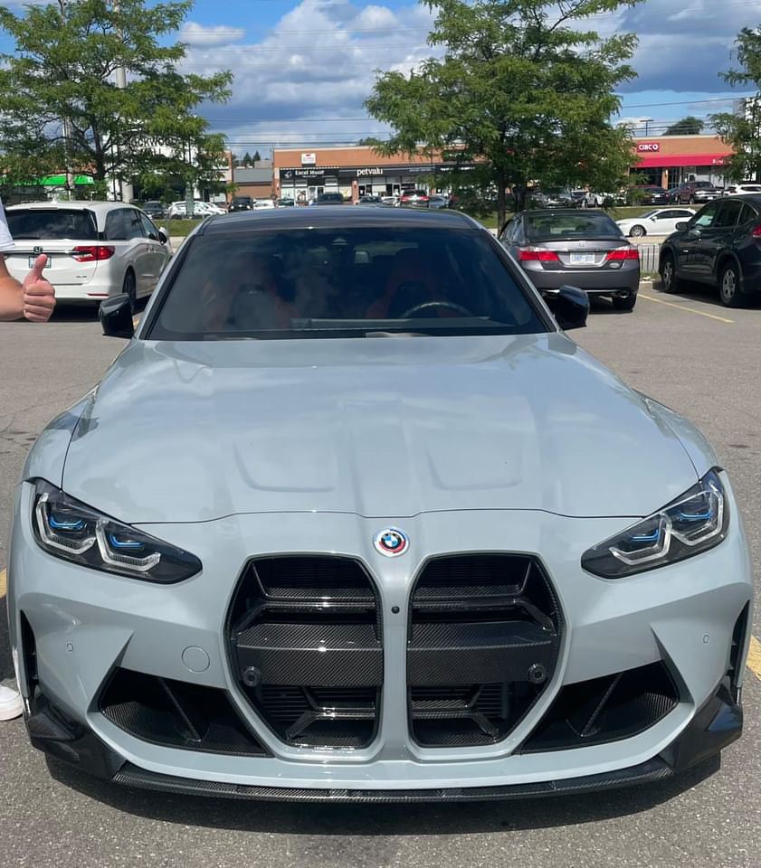 BMW M3 M4 Carbon Fiber MP Style Front Lip 2021-2026 G80 G81 G82 G83