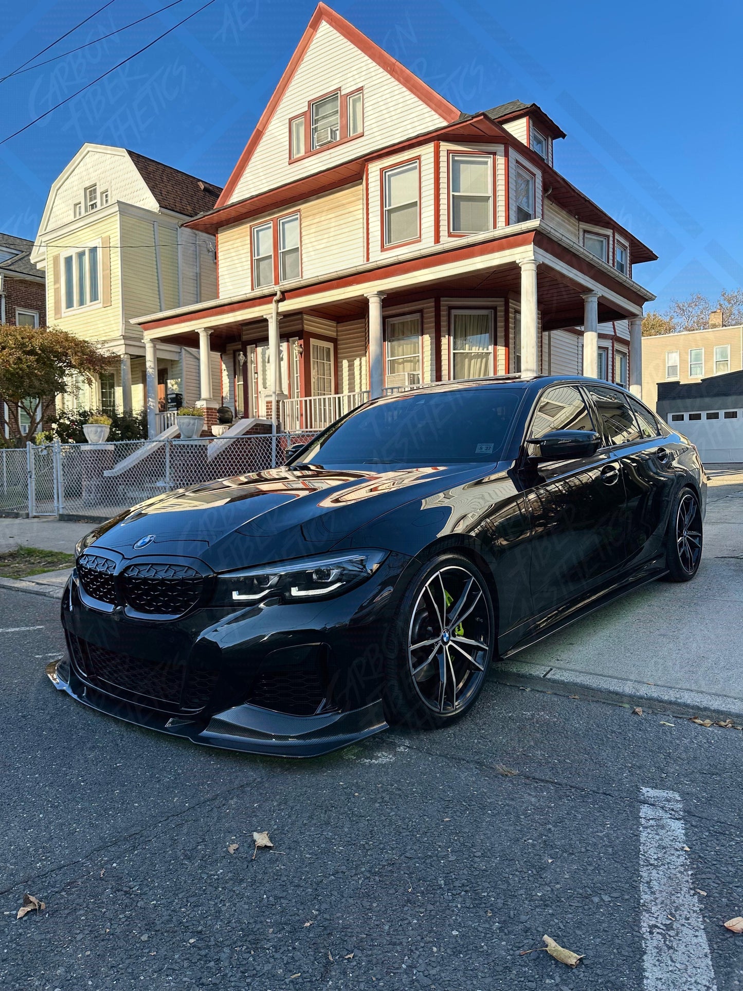 BMW G20 3 Series M340 330 CMST Style Carbon Fiber Front Lip Pre facelift