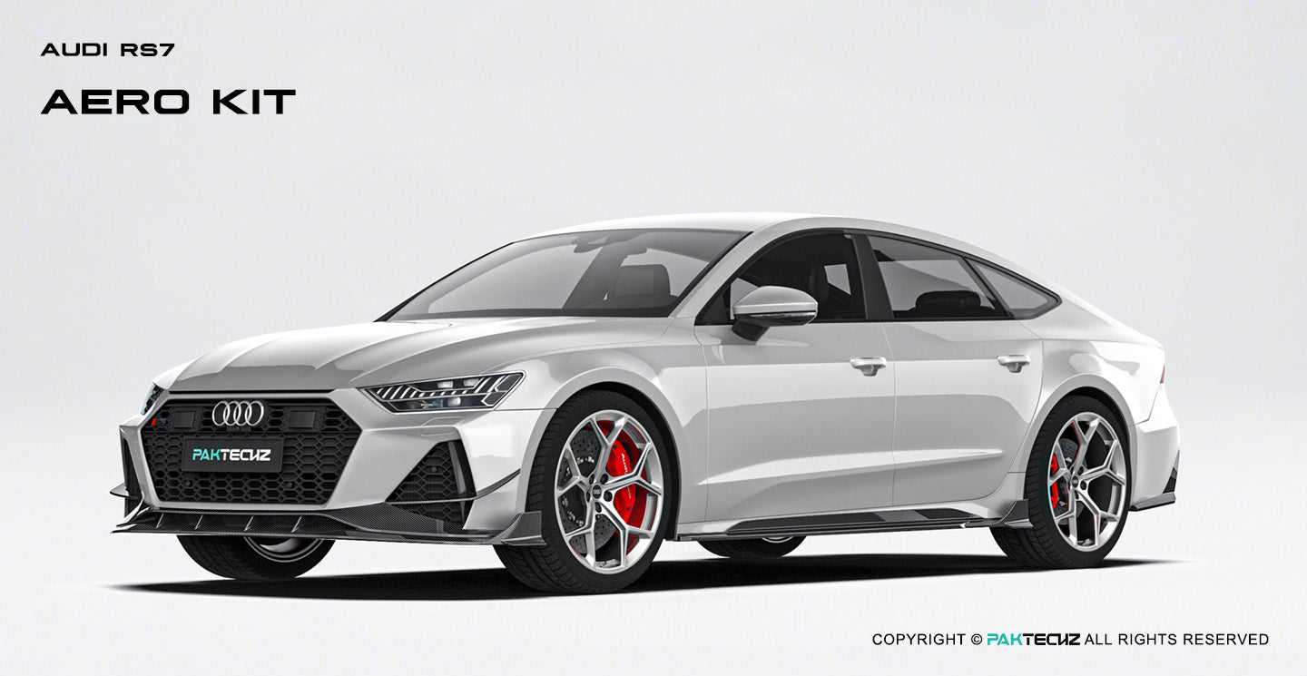 Audi RS6 RS7 C8 Paktechz Design Carbon Fiber Side Skirts 2019-2026