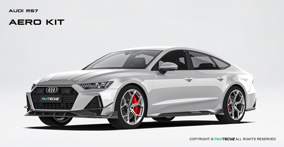 Bas de caisse en fibre de carbone Paktechz Design pour Audi RS6, RS7 et C8 