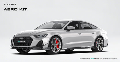 Bas de caisse en fibre de carbone Paktechz Design pour Audi RS6, RS7 et C8 