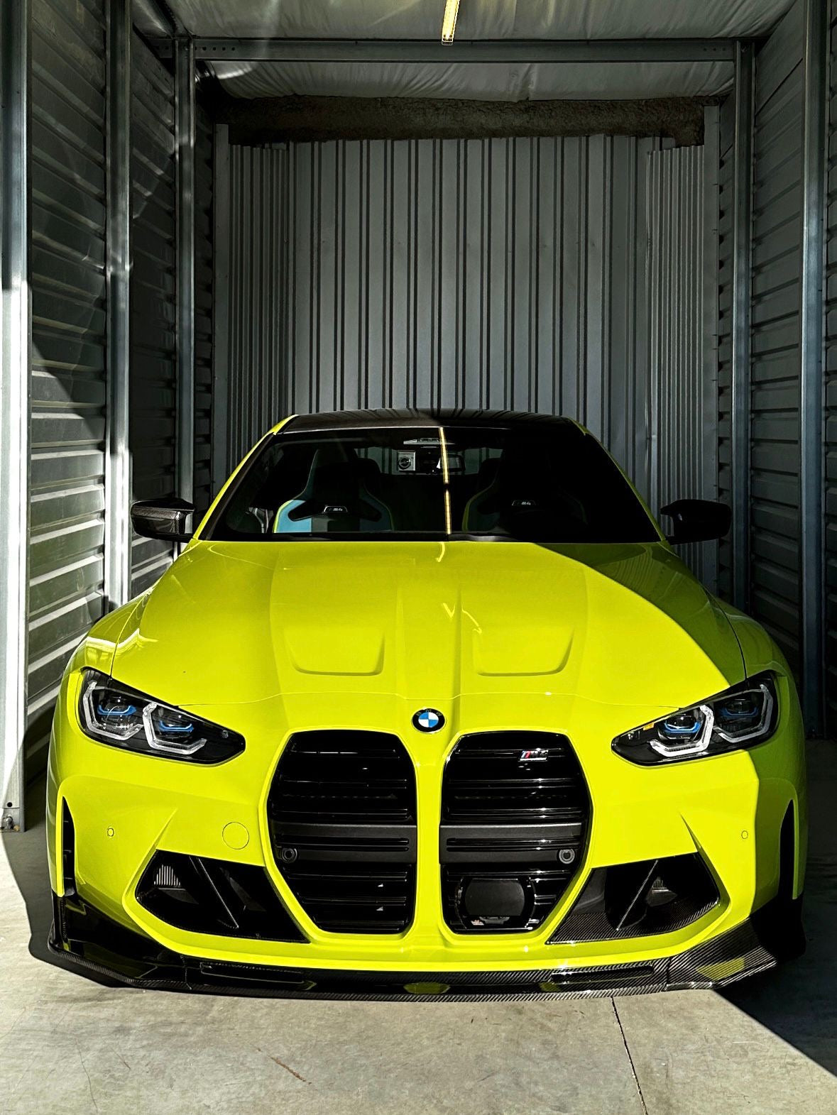 BMW M3 M4 Carbon Fiber V Style Front Lip 2021-2026 G80 G81 G82 G83