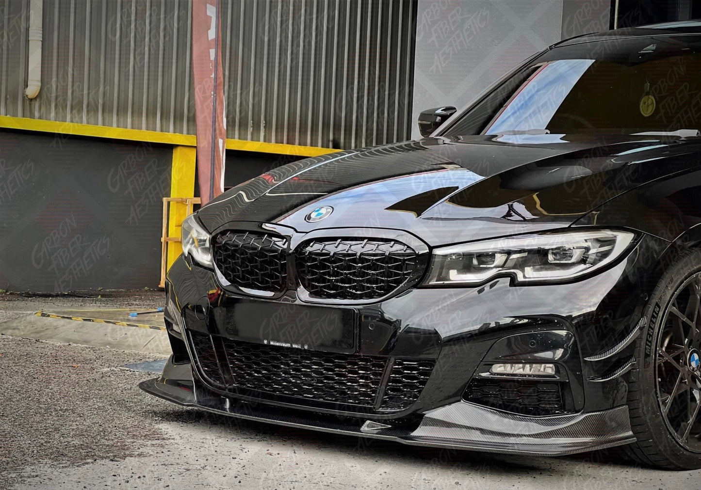 BMW G20 3 Series M340 330 CMST Style Carbon Fiber Front Lip Pre facelift