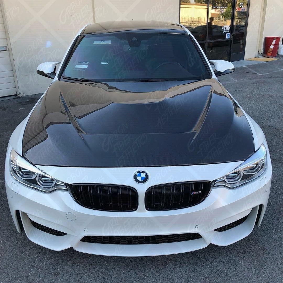 BMW F80 M3 F83 F82 M4 Dry Carbon Fiber GTS Style Hood Bonnet 2014 - 2020