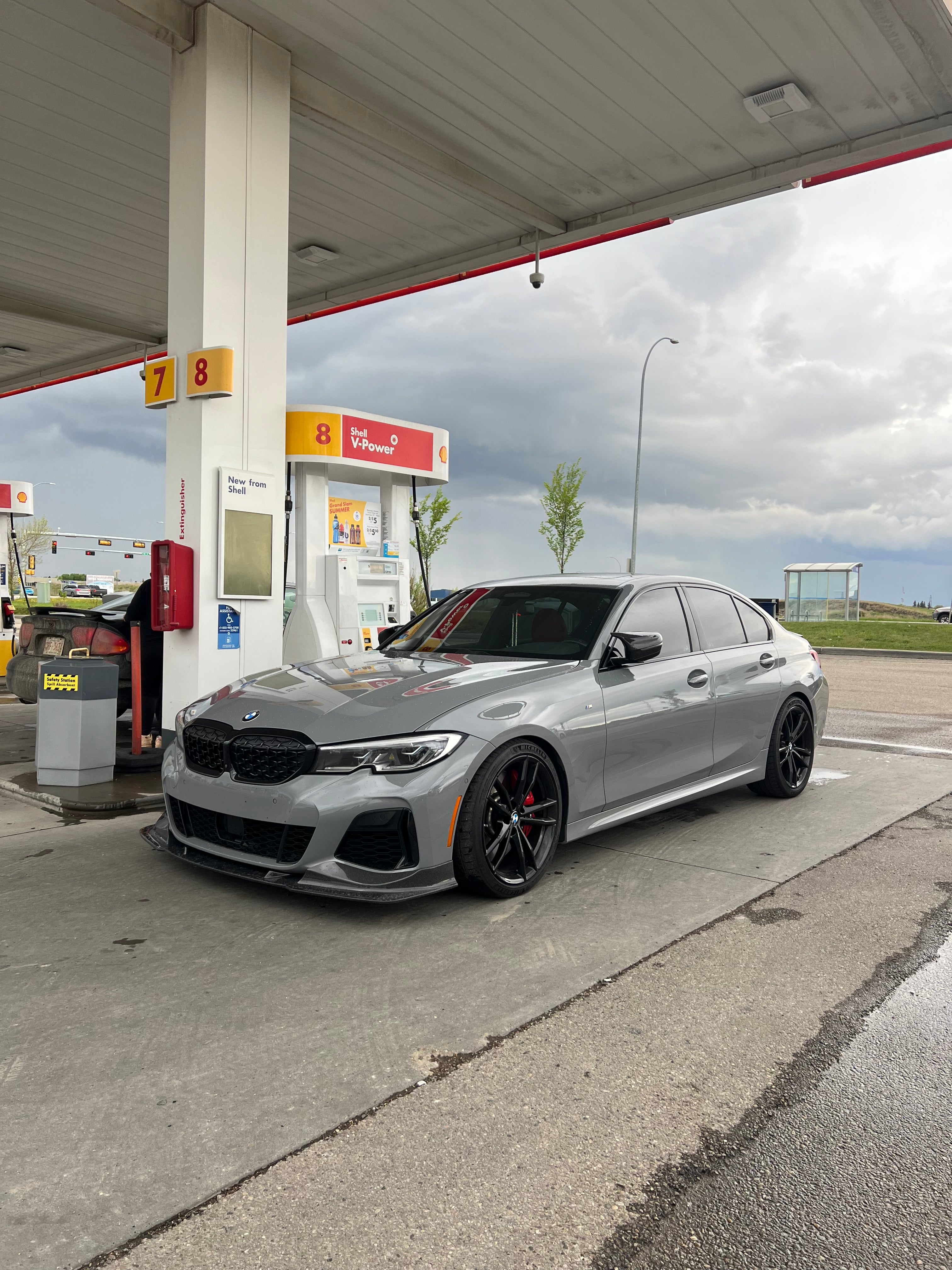 BMW G20 G21 M Sport Carbon Fiber Front Lip CMST Style Pre Facelift 19-22