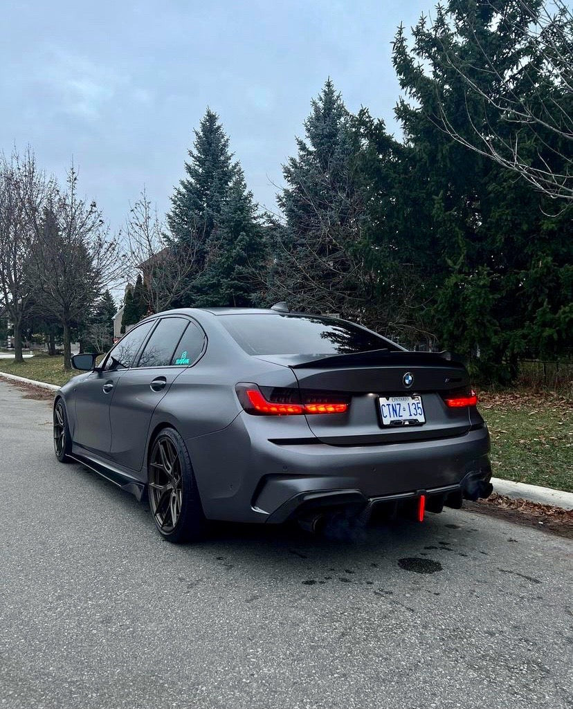 BMW 3 Series Carbon Fiber Side Skirts Wide Type G20/G21 LCI/Pre 19-25