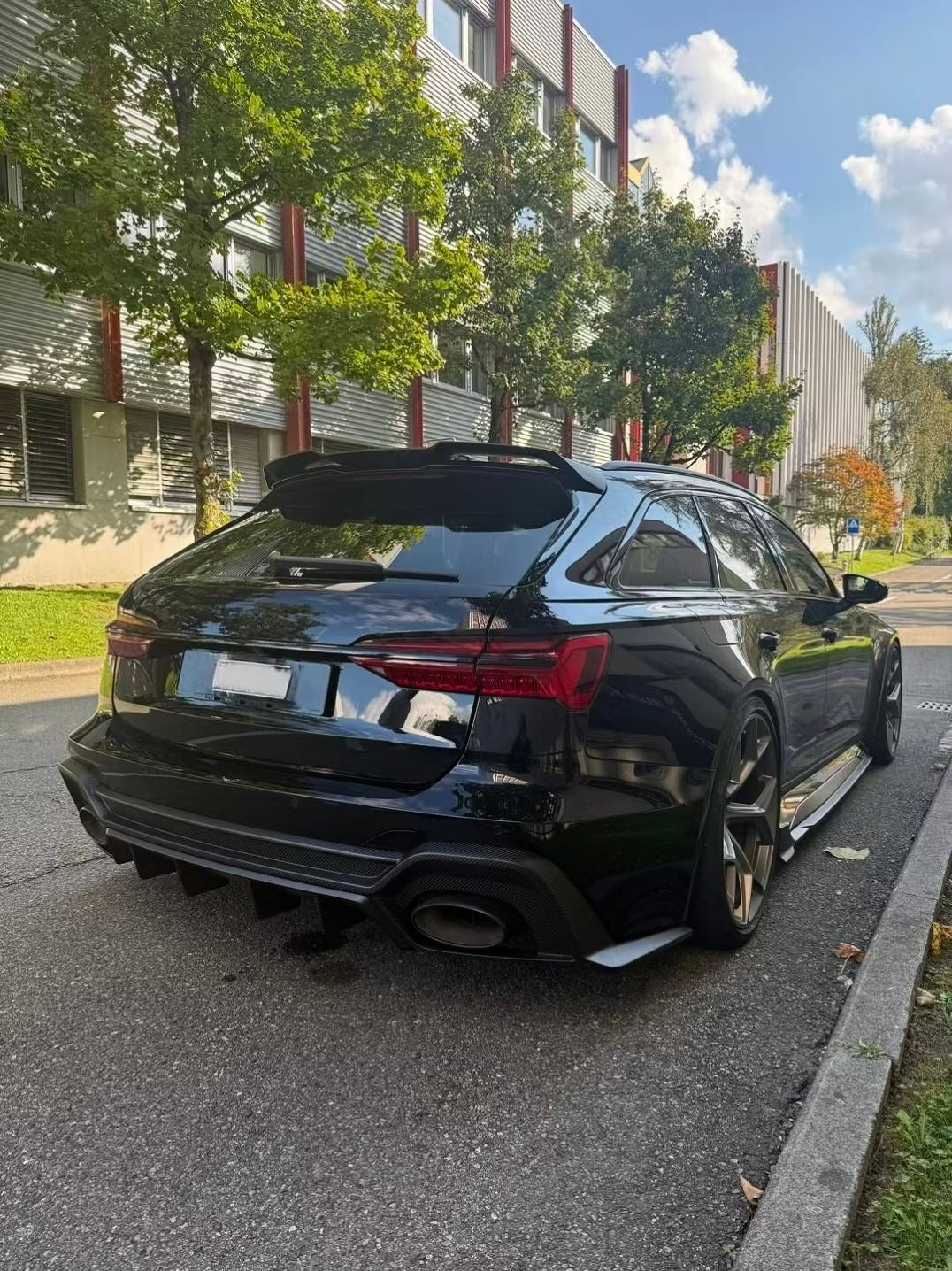 Audi RS6 RS7 C8 Paktechz Design Carbon Fiber Side Skirts 2019-2026